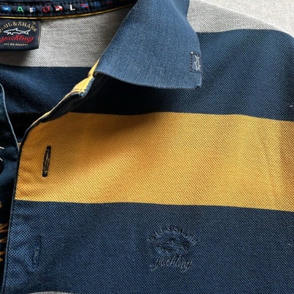 Paul & Shark Yachting striped polo shirt Sz M - Picture 4 of 9